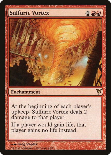Sulfuric Vortex - Duel Decks: Sorin vs. Tibalt Magic: The Gathering trading card