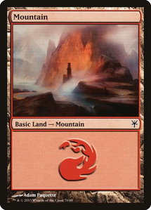 Mountain (76) - Duel Decks: Sorin vs. Tibalt (DDK) #76 - Land Magic: The Gathering Trading Card