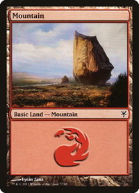 Mountain (77) - Duel Decks: Sorin vs. Tibalt (DDK) #77 - Land Magic: The Gathering Trading Card