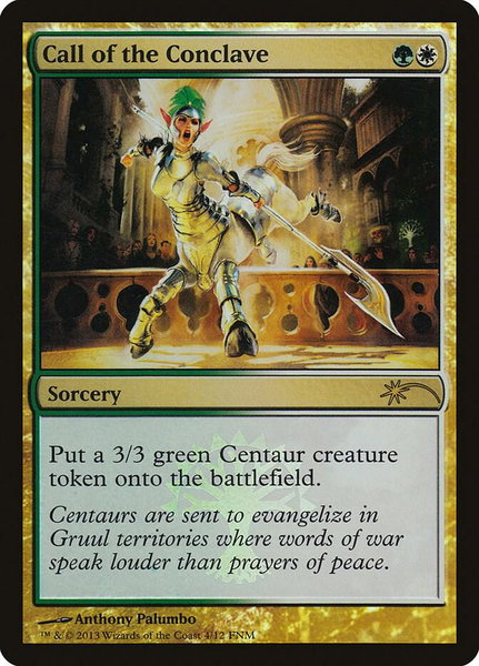 Call of the Conclave trading card from FNM Promos Call of the Conclave - FNM Promos Magic: The Gathering trading card