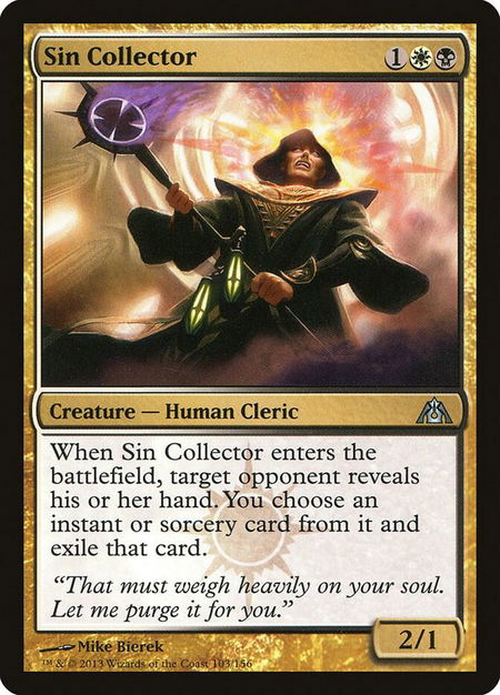 Sin Collector - Dragon's Maze Magic: The Gathering trading card