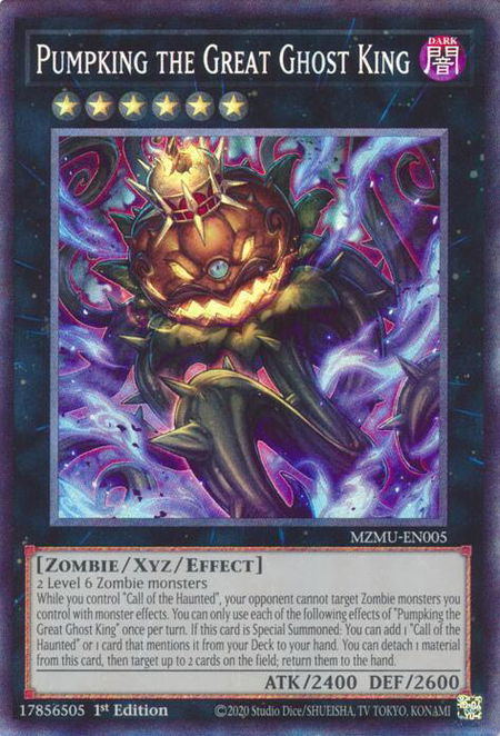 Pumpking the Great Ghost King (Collector's Rare) - Maze of Muertos YuGiOh trading card