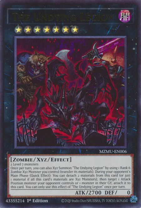 The Undying Legion - Maze of Muertos YuGiOh trading card