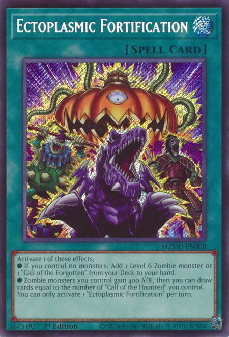 Ectoplasmic Fortification trading card from Maze of Muertos Ectoplasmic Fortification - Maze of Muertos YuGiOh trading card