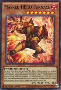 Masked HERO Furnace - Maze of Muertos #MZMU-EN015 - Super Rare YuGiOh Trading Card