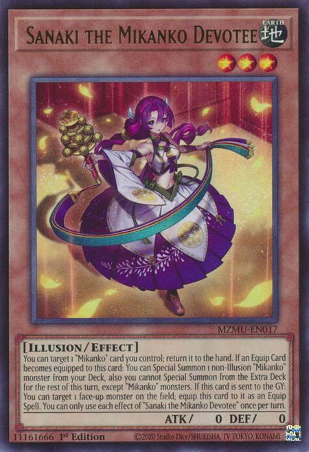 Sanaki the Mikanko Devotee - Maze of Muertos YuGiOh trading card