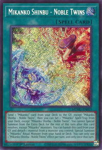 Mikanko Shinbu - Noble Twins - Maze of Muertos #MZMU-EN019 - Secret Rare YuGiOh Trading Card