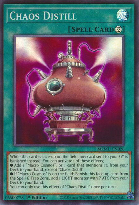 Chaos Distill - Maze of Muertos YuGiOh trading card