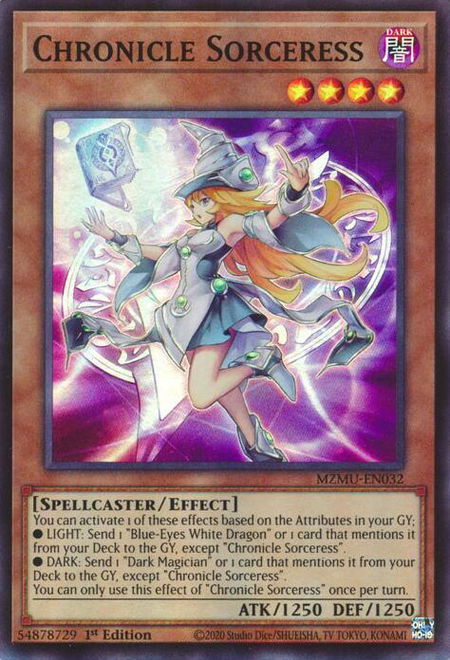 Chronicle Sorceress - Maze of Muertos YuGiOh trading card
