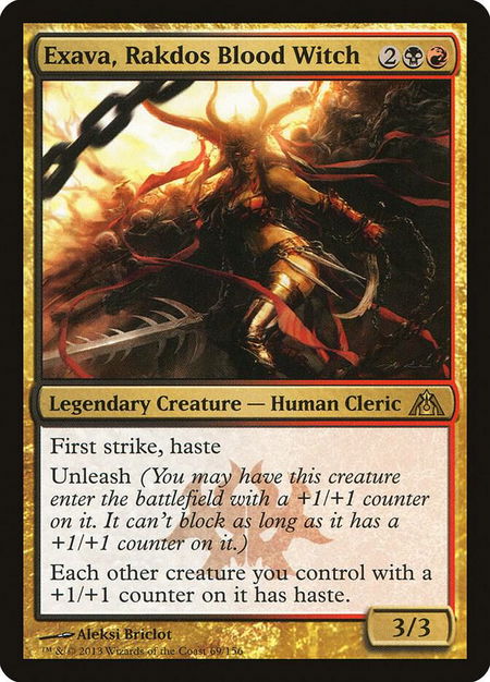 Exava, Rakdos Blood Witch - Dragon's Maze Magic: The Gathering trading card