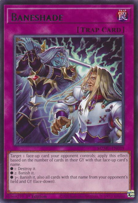 Baneshade - Maze of Muertos YuGiOh trading card