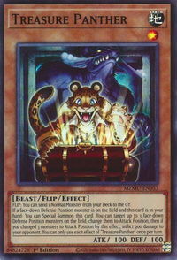 Treasure Panther - Maze of Muertos #MZMU-EN053 - Super Rare YuGiOh Trading Card