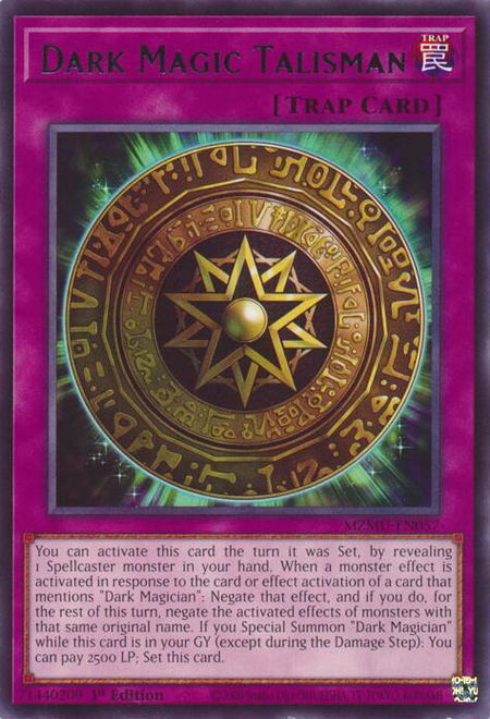 Dark Magic Talisman - Maze of Muertos YuGiOh trading card