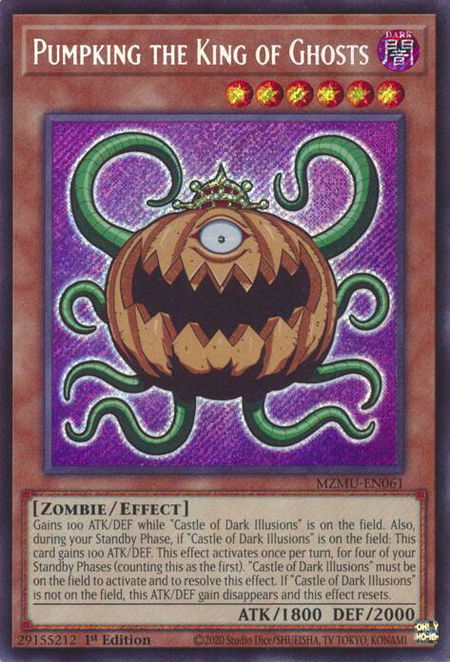 Pumpking the King of Ghosts - Maze of Muertos YuGiOh trading card