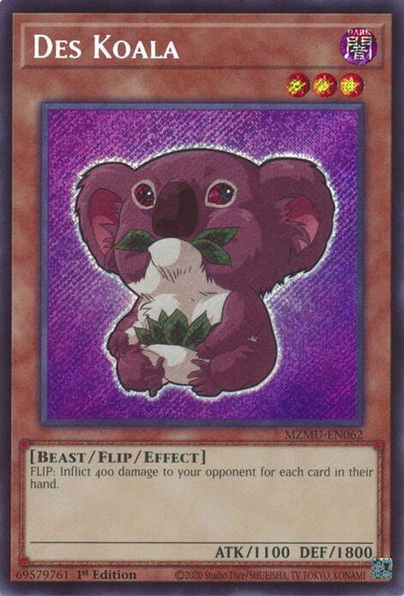 Des Koala - Maze of Muertos YuGiOh trading card