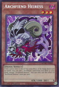 Archfiend Heiress - Maze of Muertos #MZMU-EN066 - Secret Rare YuGiOh Trading Card