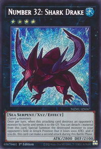 Number 32: Shark Drake - Maze of Muertos #MZMU-EN067 - Secret Rare YuGiOh Trading Card