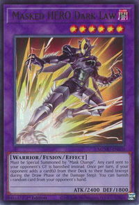 Masked HERO Dark Law - Maze of Muertos #MZMU-EN070 - Ultra Rare YuGiOh Trading Card