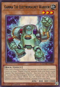 Gamma The Electromagnet Warrior - Maze of Muertos #MZMU-EN082 - Rare YuGiOh Trading Card