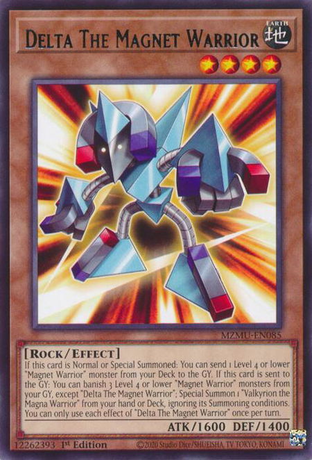 Delta The Magnet Warrior - Maze of Muertos YuGiOh trading card