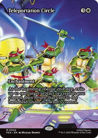 Teleportation Circle (Borderless) - Teenage Mutant Ninja Turtles Source Material (PZA) #2 - Mythic Magic: The Gathering Trading Card