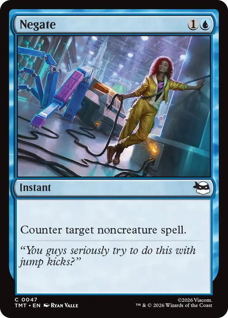 Negate - Teenage Mutant Ninja Turtles Magic: The Gathering trading card