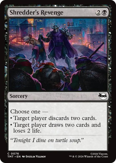 Shredder's Revenge trading card from Teenage Mutant Ninja Turtles Shredder's Revenge - Teenage Mutant Ninja Turtles Magic: The Gathering trading card