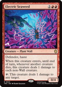 Electric Seaweed - Commander: Teenage Mutant Ninja Turtles (TMC) #23 - Rare Magic: The Gathering Trading Card