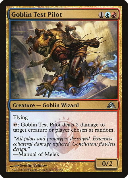Goblin Test Pilot - Dragon's Maze Magic: The Gathering trading card