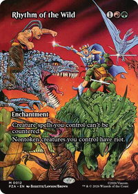 Rhythm of the Wild (Borderless) - Teenage Mutant Ninja Turtles Source Material (PZA) #12 - Mythic Magic: The Gathering Trading Card