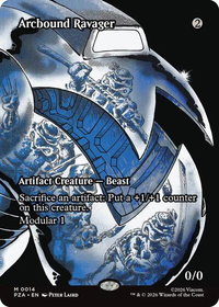 Arcbound Ravager (Borderless) - Teenage Mutant Ninja Turtles Source Material (PZA) #14 - Mythic Magic: The Gathering Trading Card