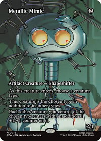 Metallic Mimic (Borderless) - Teenage Mutant Ninja Turtles Source Material (PZA) #16 - Mythic Magic: The Gathering Trading Card