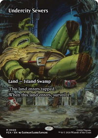 Undercity Sewers (Borderless) - Teenage Mutant Ninja Turtles Source Material (PZA) #20 - Mythic Magic: The Gathering Trading Card