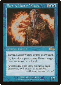 Barrin, Master Wizard - Urza's Saga (USG) #63 - Rare Magic: The Gathering Trading Card