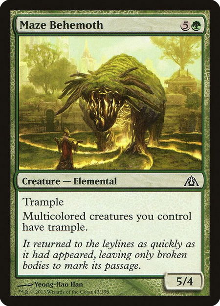 Maze Behemoth - Dragon's Maze Magic: The Gathering trading card