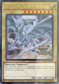 Blue-Eyes White Dragon (World Championship Qualifier) - Yu-Gi-Oh! Championship Series 2025 Prize Cards (25YC) #25YC-ENP01 - Rare YuGiOh Trading Card