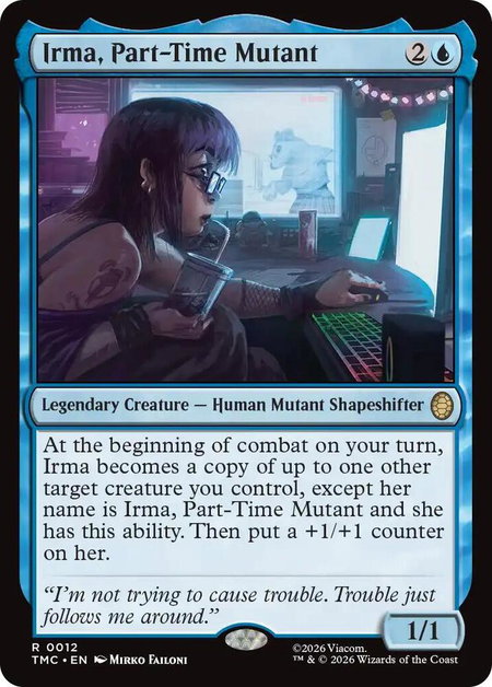 Irma, Part-Time Mutant - Commander: Teenage Mutant Ninja Turtles Magic: The Gathering trading card