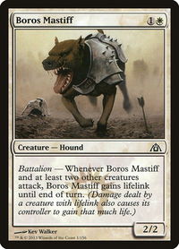 Boros Mastiff - Dragon's Maze (DGM) #1 - Common Magic: The Gathering Trading Card