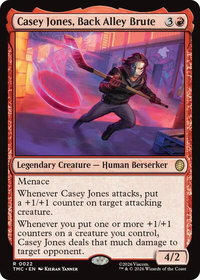 Casey Jones, Back Alley Brute - Commander: Teenage Mutant Ninja Turtles (TMC) #22 - Rare Magic: The Gathering Trading Card