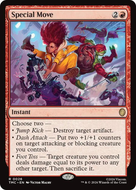 Special Move - Commander: Teenage Mutant Ninja Turtles Magic: The Gathering trading card
