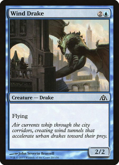 Wind Drake - Dragon's Maze Magic: The Gathering trading card