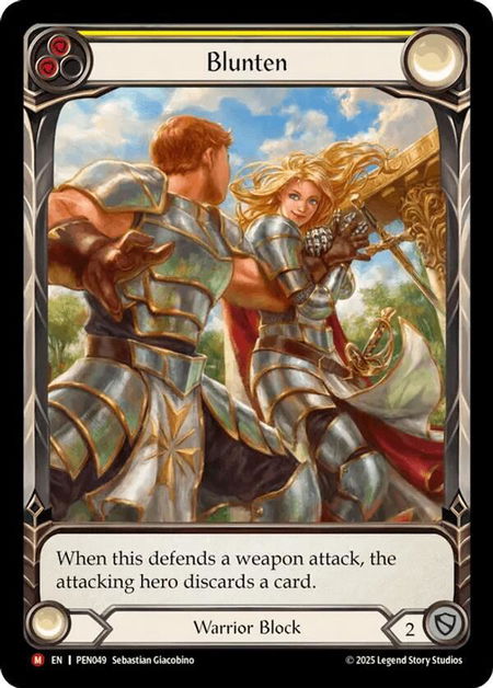 Blunten (Yellow) (Extended Art) - Compendium of Rathe Flesh and Blood trading card