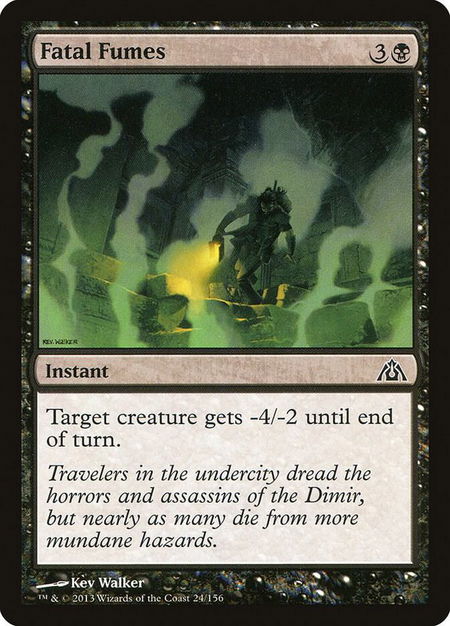 Fatal Fumes - Dragon's Maze Magic: The Gathering trading card