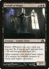 Pontiff of Blight - Dragon's Maze (DGM) #27 - Rare Magic: The Gathering Trading Card