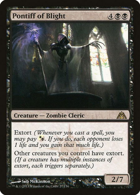 Pontiff of Blight - Dragon's Maze Magic: The Gathering trading card
