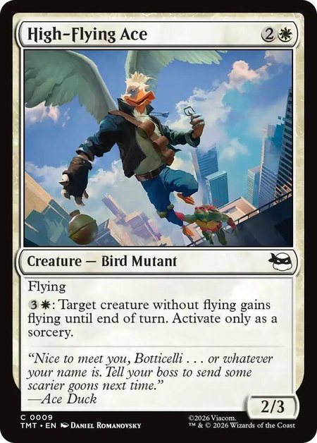 High-Flying Ace - Teenage Mutant Ninja Turtles Magic: The Gathering trading card