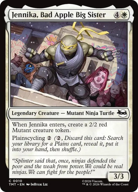 Jennika, Bad Apple Big Sister - Teenage Mutant Ninja Turtles Magic: The Gathering trading card