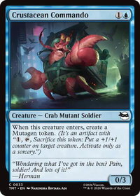 Crustacean Commando - Teenage Mutant Ninja Turtles (TMT) #33 - Common Magic: The Gathering Trading Card