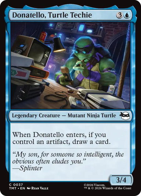 Donatello, Turtle Techie - Teenage Mutant Ninja Turtles Magic: The Gathering trading card