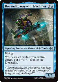 Donatello, Way with Machines - Teenage Mutant Ninja Turtles (TMT) #38 - Uncommon Magic: The Gathering Trading Card